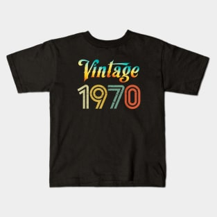 Vintage 1970 Birthday Kids T-Shirt